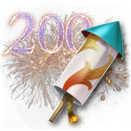 Фейерверки в честь 200-го дня (привяз.)